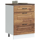 Base cabinet Kalmar treated wood antique wood-colored