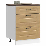 Keukenonderkast Kalmar 60x46x81.5 cm bewerkt hout eiken