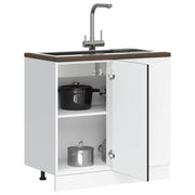 Lyon processed wood black base cabinet