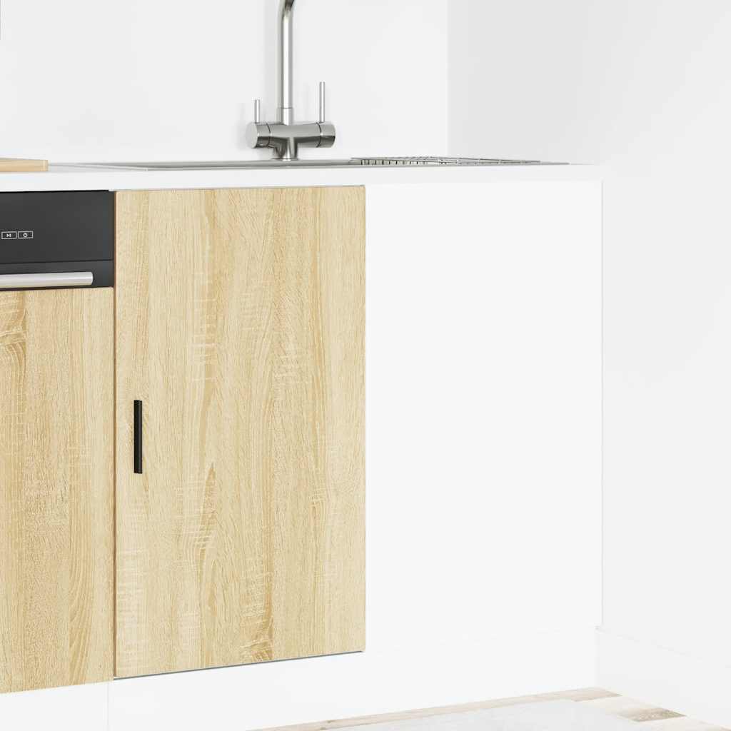 Spoelbakonderkast bewerkt hout sonoma eikenkleurig