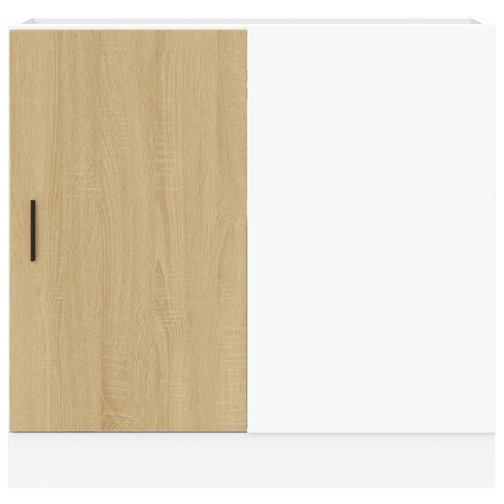 Spoelbakonderkast bewerkt hout sonoma eikenkleurig