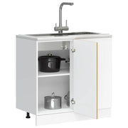 Lyon Sonoma Oak Effect Wood Base Cabinet