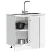 Base cabinet Lyon processed wood gray Sonoma oak colored