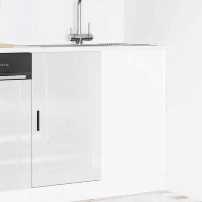Keuken onderkast Porto bewerkt hout hoogglans wit
