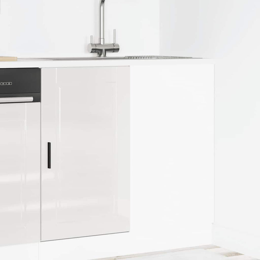 Keuken onderkast Porto bewerkt hout hoogglans wit