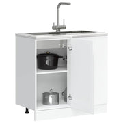 Onderkast Porto 86x46x81,5 cm hoogglans wit bewerkt hout