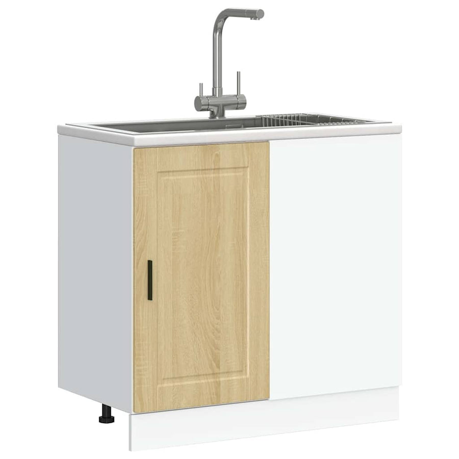 Keuken onderkast Porto bewerkt hout sonoma eikenkleurig