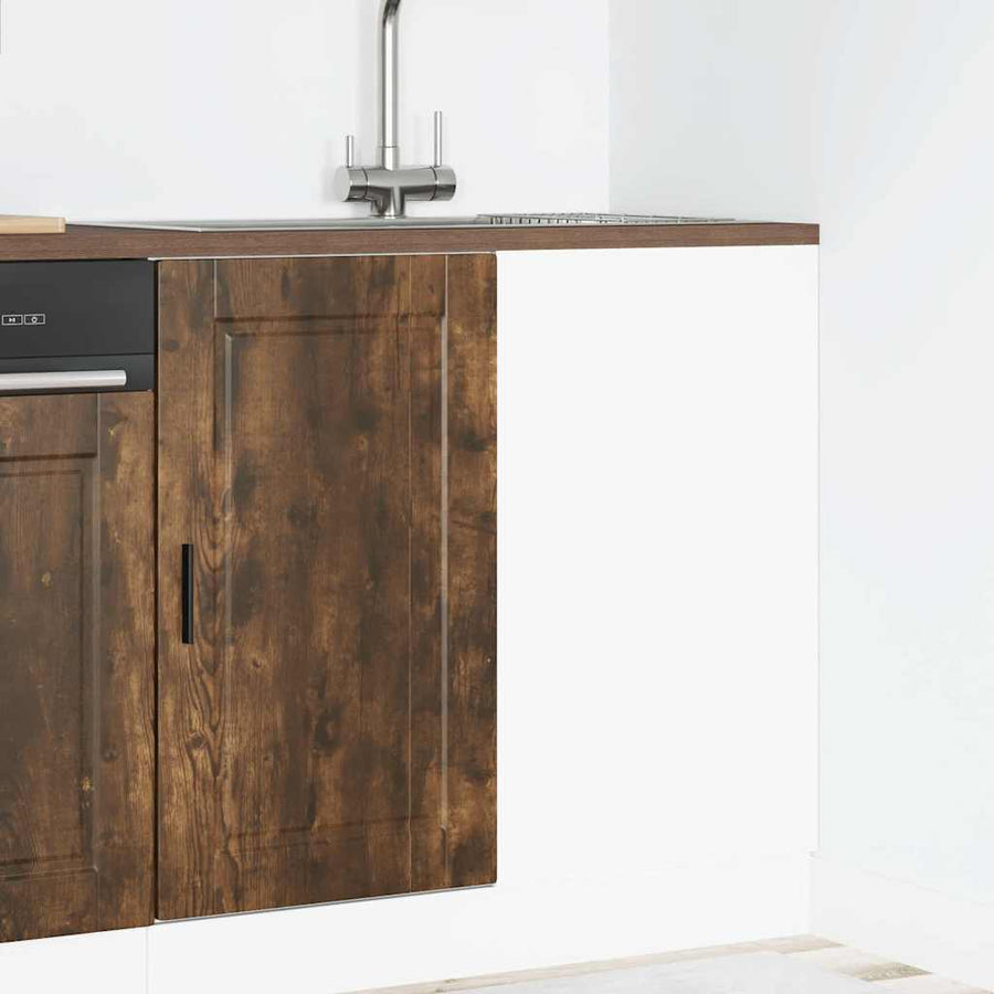 Keuken onderkast Porto bewerkt hout gerookt eikenkleurig