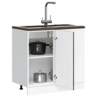 Base cabinet Porto treated wood smoked oak color