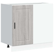 Keuken onderkast Porto bewerkt hout grijs sonoma eiken