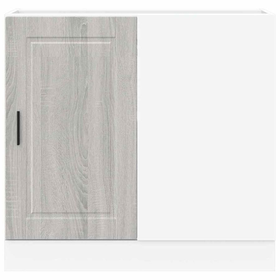 Keuken onderkast Porto bewerkt hout grijs sonoma eiken