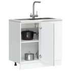 Base cabinet Porto processed wood grey Sonoma oak