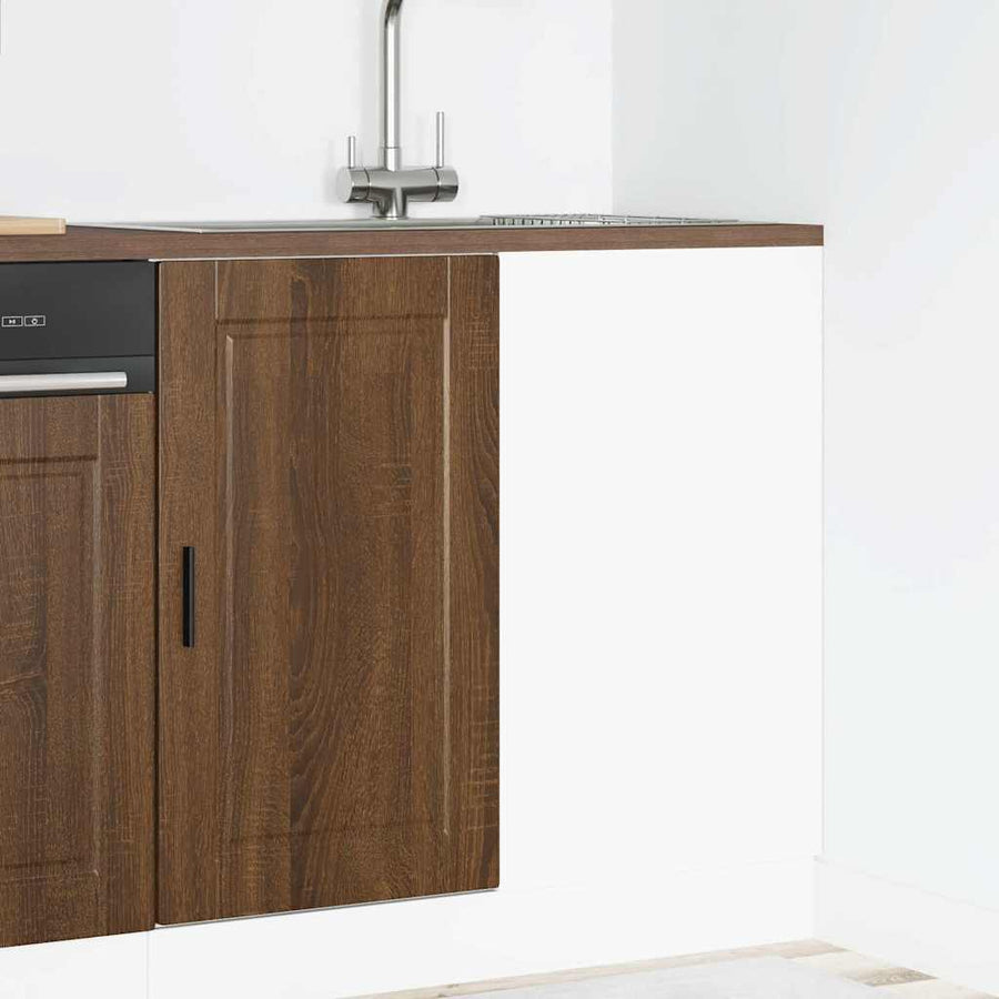 Keuken onderkast Porto bewerkt hout bruin eikenkleur