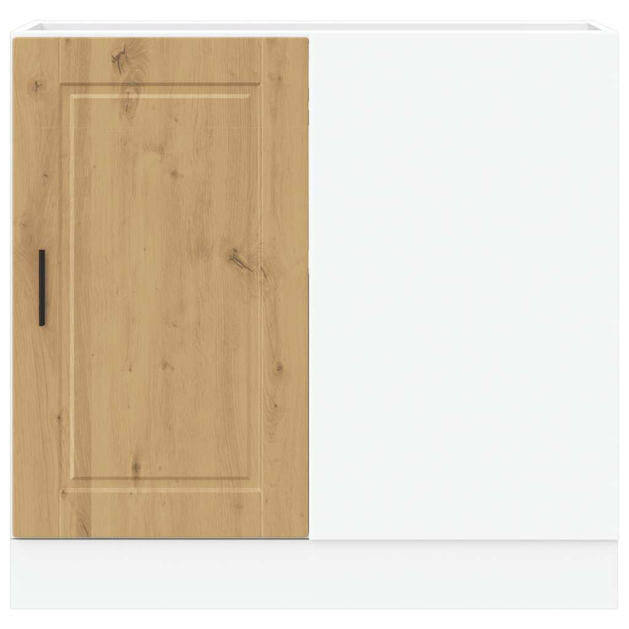 Keuken onderkast Porto bewerkt hout artisanaal eikenkleur