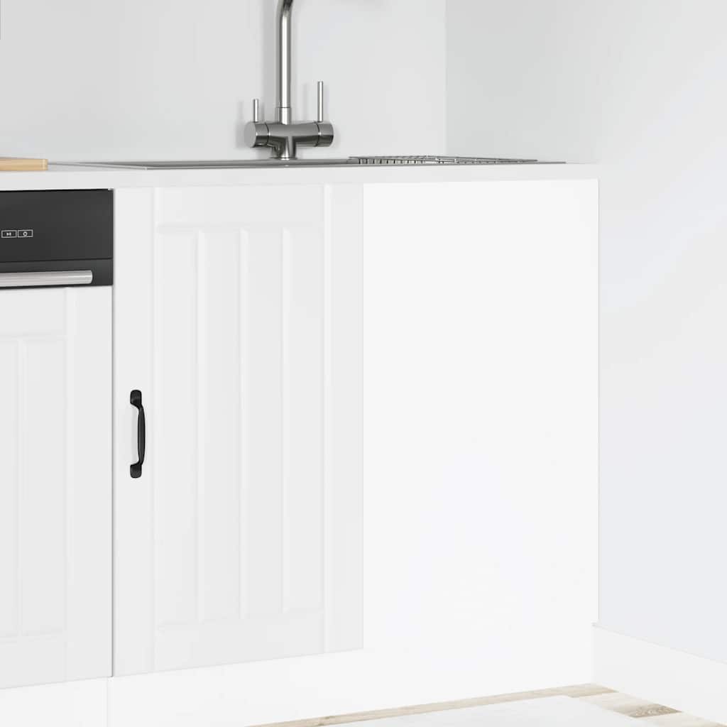 Spoelbakonderkast Lucca bewerkt hout wit