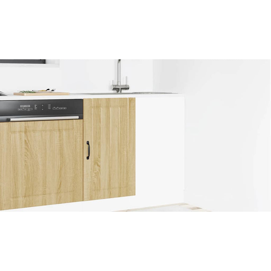 Spoelbakonderkast Lucca bewerkt hout sonoma eikenkleurig