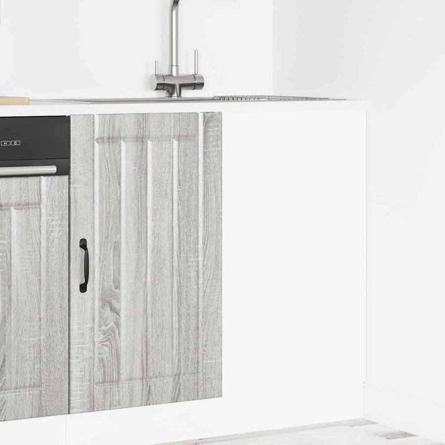 Spoelbakonderkast Lucca bewerkt hout grijs sonoma eiken