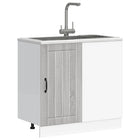 Base cabinet Lucca treated wood grey Sonoma oak