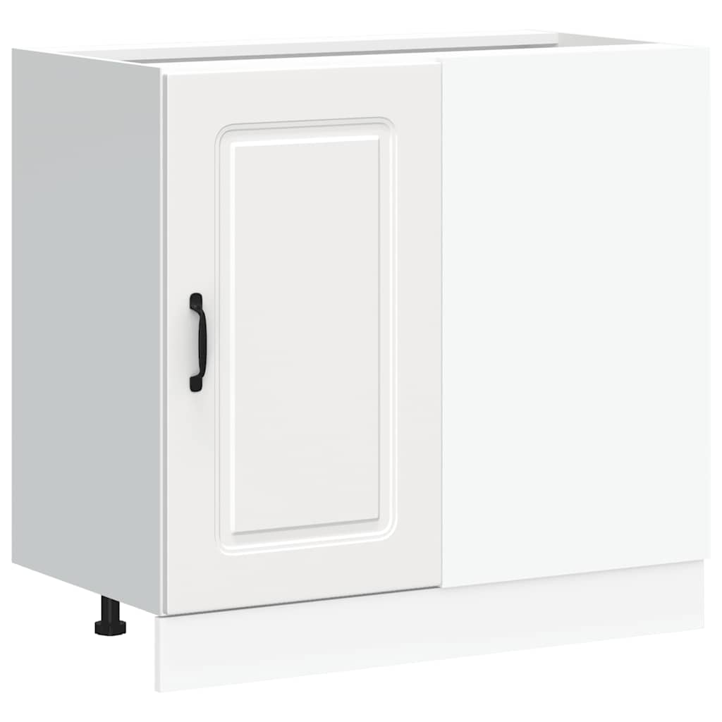 Keuken onderkast Kalmar bewerkt hout wit