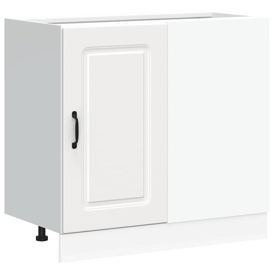 Keuken onderkast Kalmar bewerkt hout wit