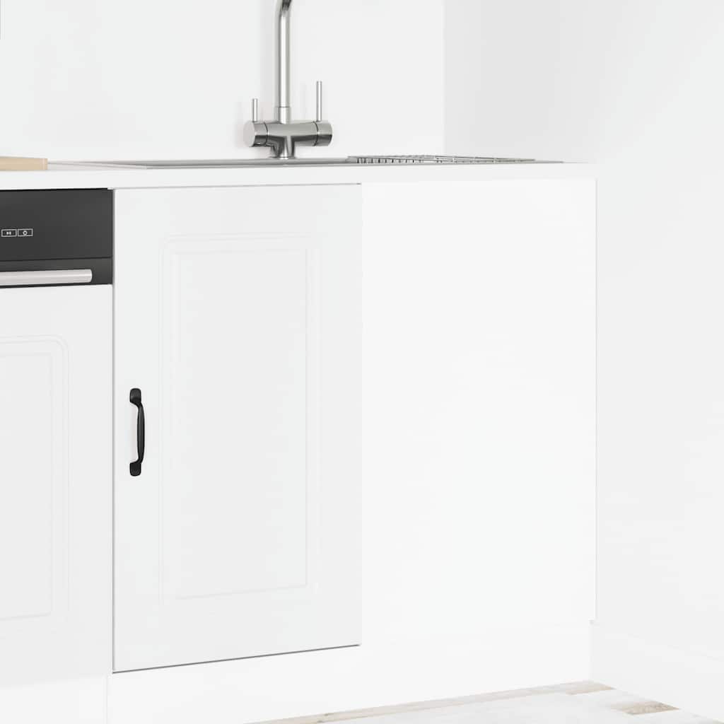 Keuken onderkast Kalmar bewerkt hout wit