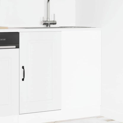Keuken onderkast Kalmar bewerkt hout wit