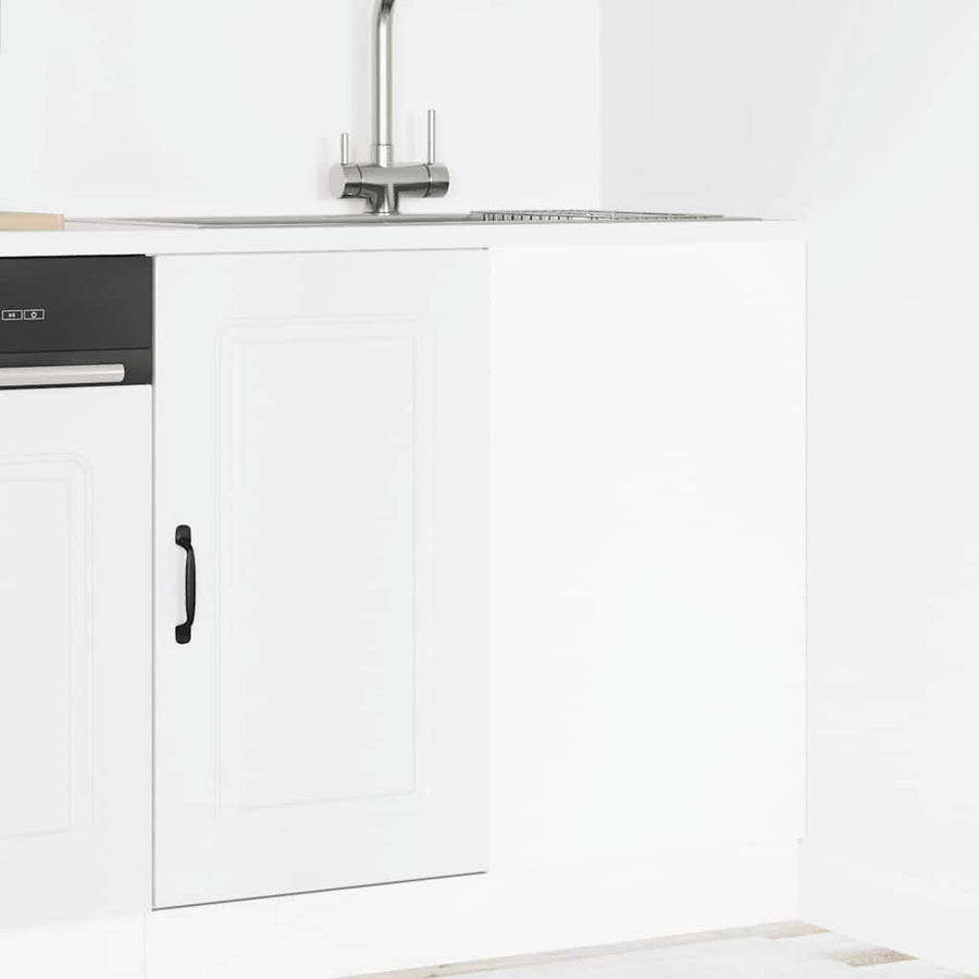 Keuken onderkast Kalmar bewerkt hout wit