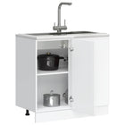 Base cabinet Kalmar treated wood white