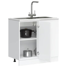 Keuken onderkast Kalmar bewerkt hout wit