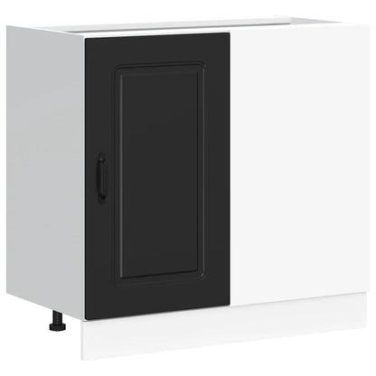 Keuken onderkast Kalmar bewerkt hout zwart