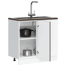 Keuken onderkast Kalmar bewerkt hout zwart