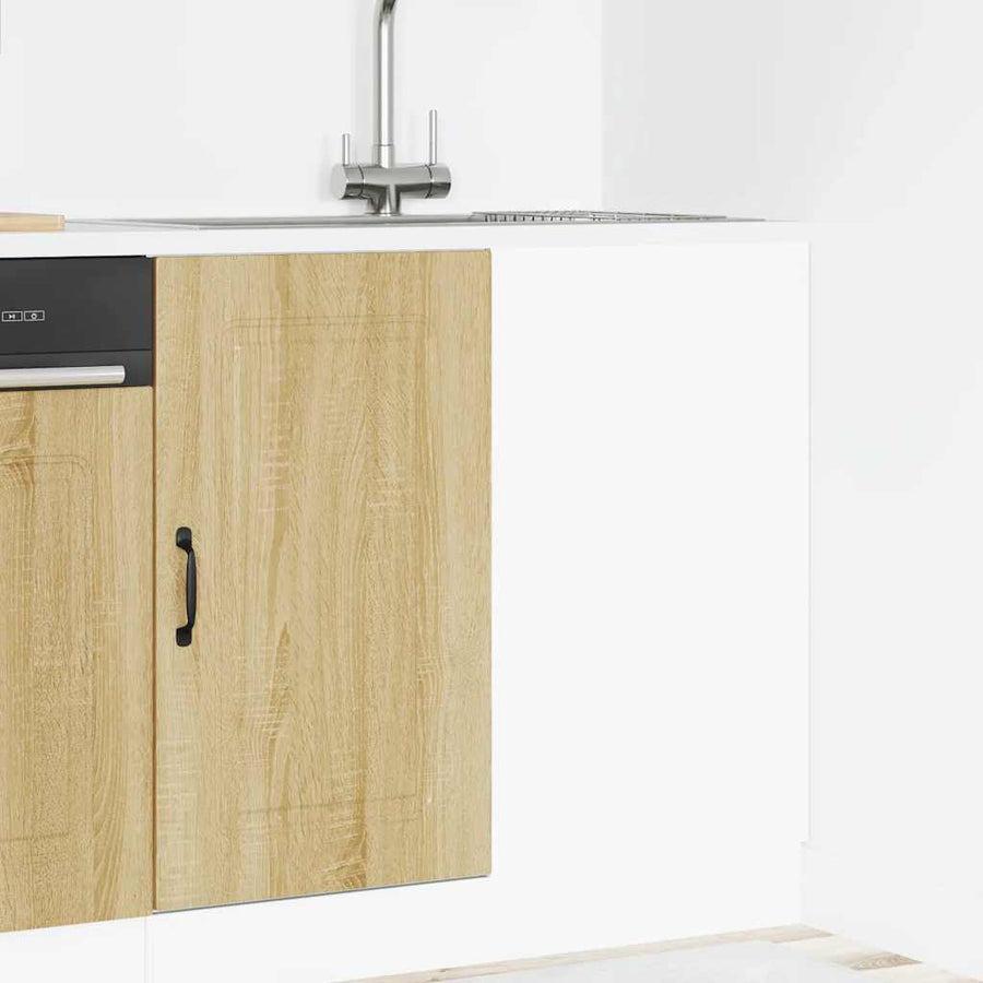 Keuken onderkast Kalmar bewerkt hout sonoma eikenkleurig