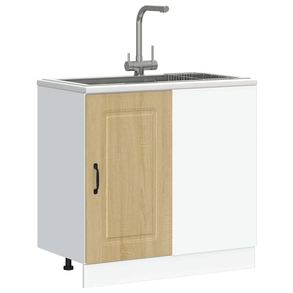 Keuken onderkast Kalmar bewerkt hout sonoma eikenkleurig