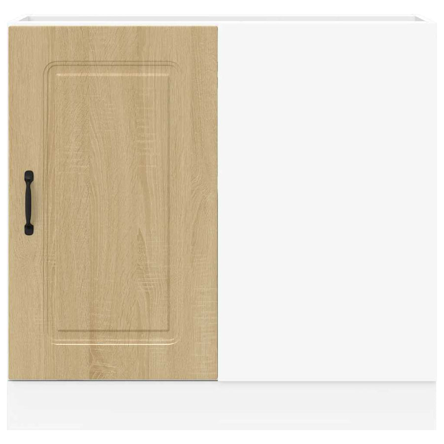 Keuken onderkast Kalmar bewerkt hout sonoma eikenkleurig