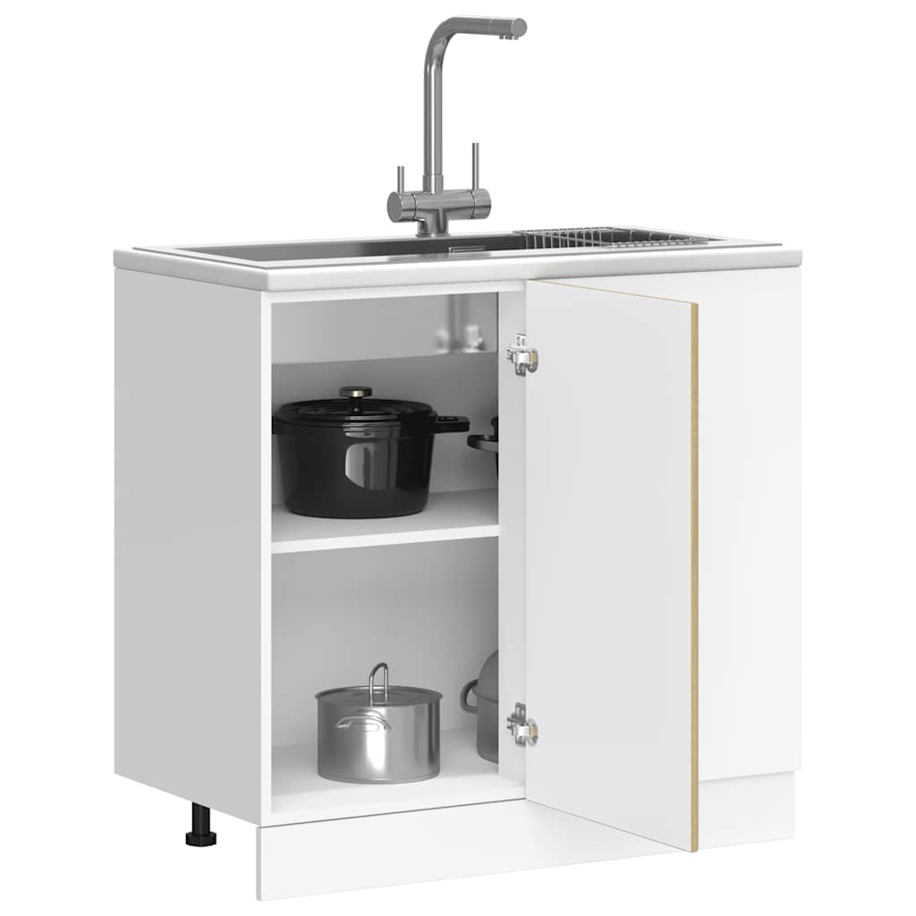 Keuken onderkast Kalmar bewerkt hout sonoma eikenkleurig
