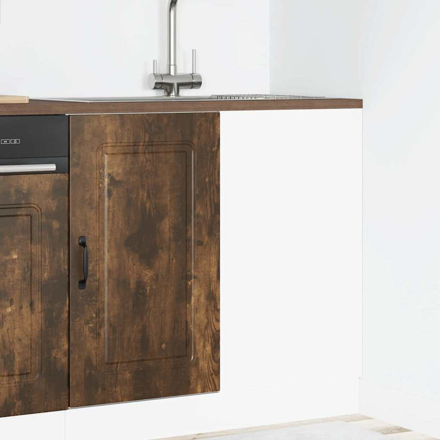 Keuken onderkast Kalmar bewerkt hout gerookt eikenkleurig