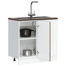 Keuken onderkast Kalmar bewerkt hout gerookt eikenkleurig
