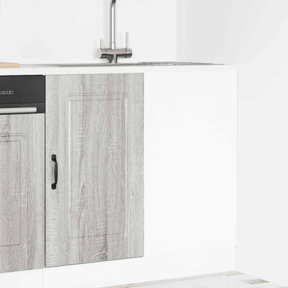 Keuken onderkast Kalmar bewerkt hout grijs sonoma eiken