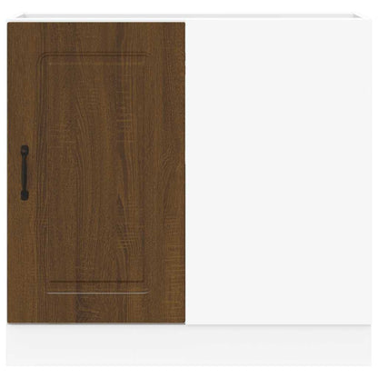 Keuken onderkast Kalmar bewerkt hout bruin eikenkleur