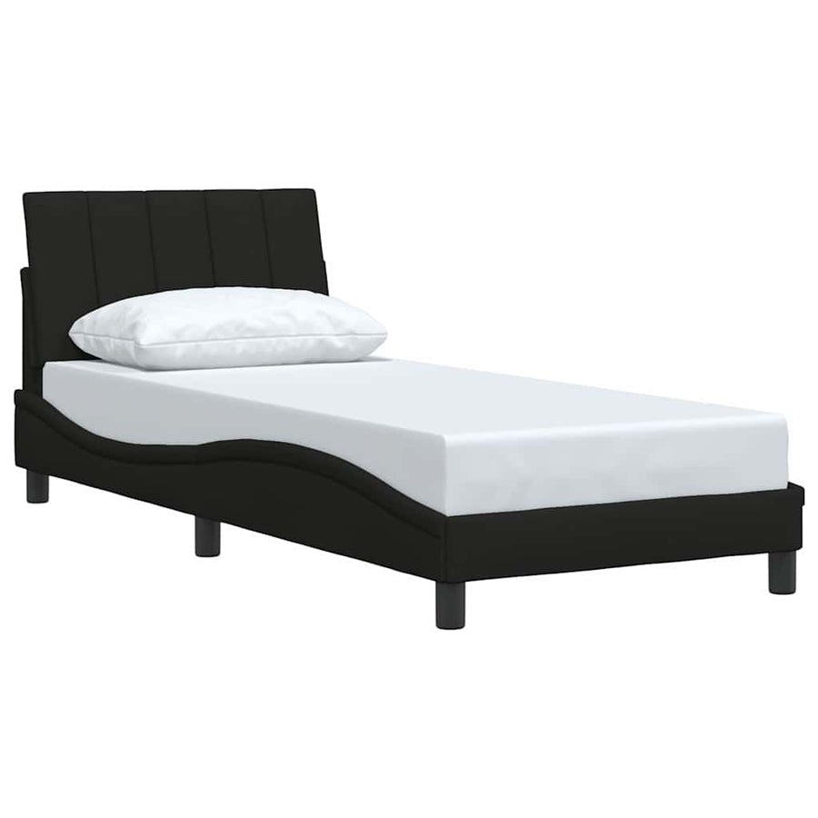 Bedframe zonder matras 80x200 cm stof zwart