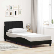 Bedframe 80x200 cm stof zwart
