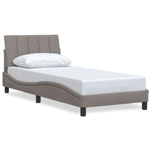 Bedframe zonder matras 80x200 cm stof taupe