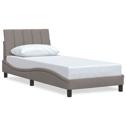 Bedframe zonder matras 80x200 cm stof taupe
