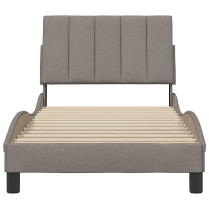 Bedframe zonder matras 80x200 cm stof taupe