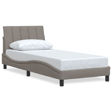 Bedframe zonder matras 90x190 cm stof taupe