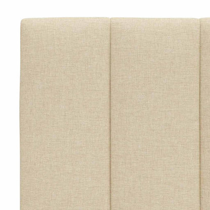 Bedframe zonder matras "Hanko" 90x190 cm stof crèmekleurig