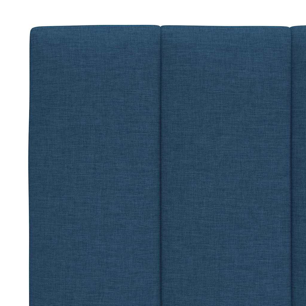 Bedframe Zonder Matras Stof 90 x 200 cm Blauw