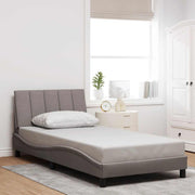 Bedframe 100x200 cm stof taupe