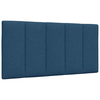 Bedframe zonder matras 100x200 cm stof blauw