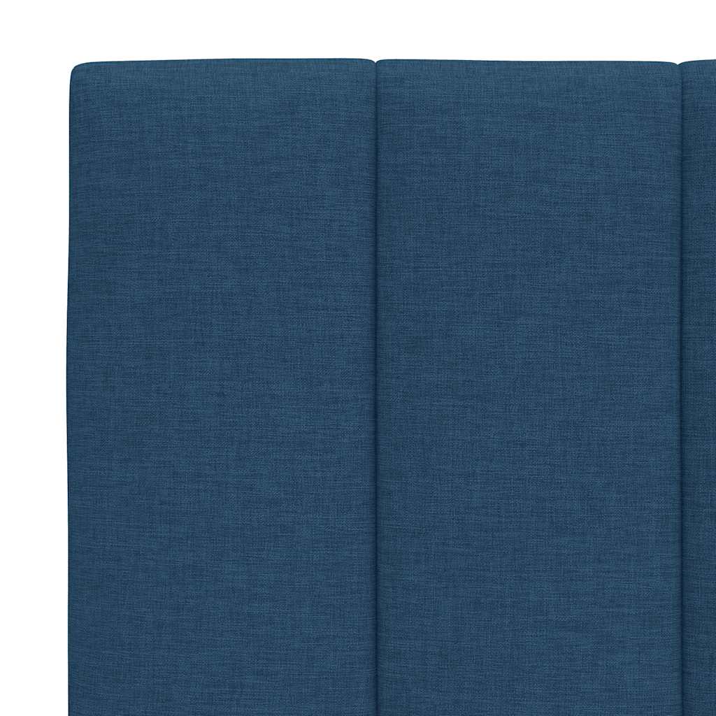 Bedframe zonder matras 100x200 cm stof blauw